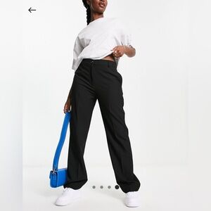 ASOS Design mix and match slim straight Black Suit Pants size 14 NWT